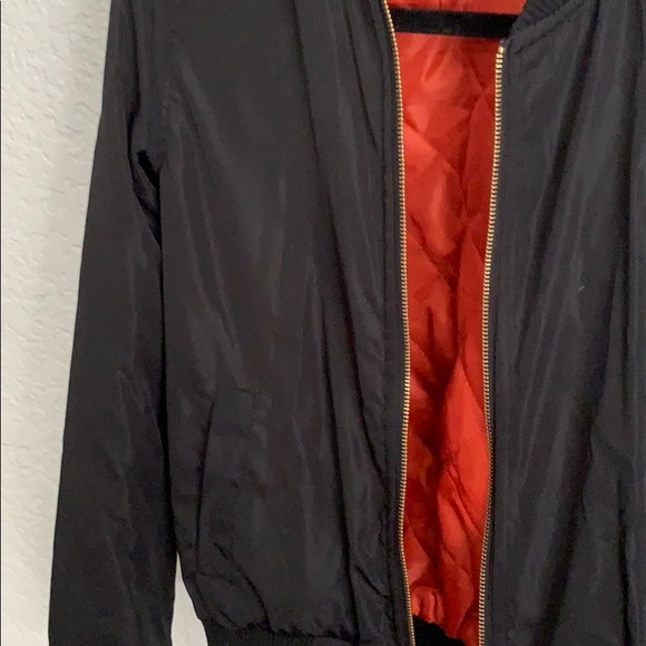Black Bomber Jacket - Picture 5 of 5